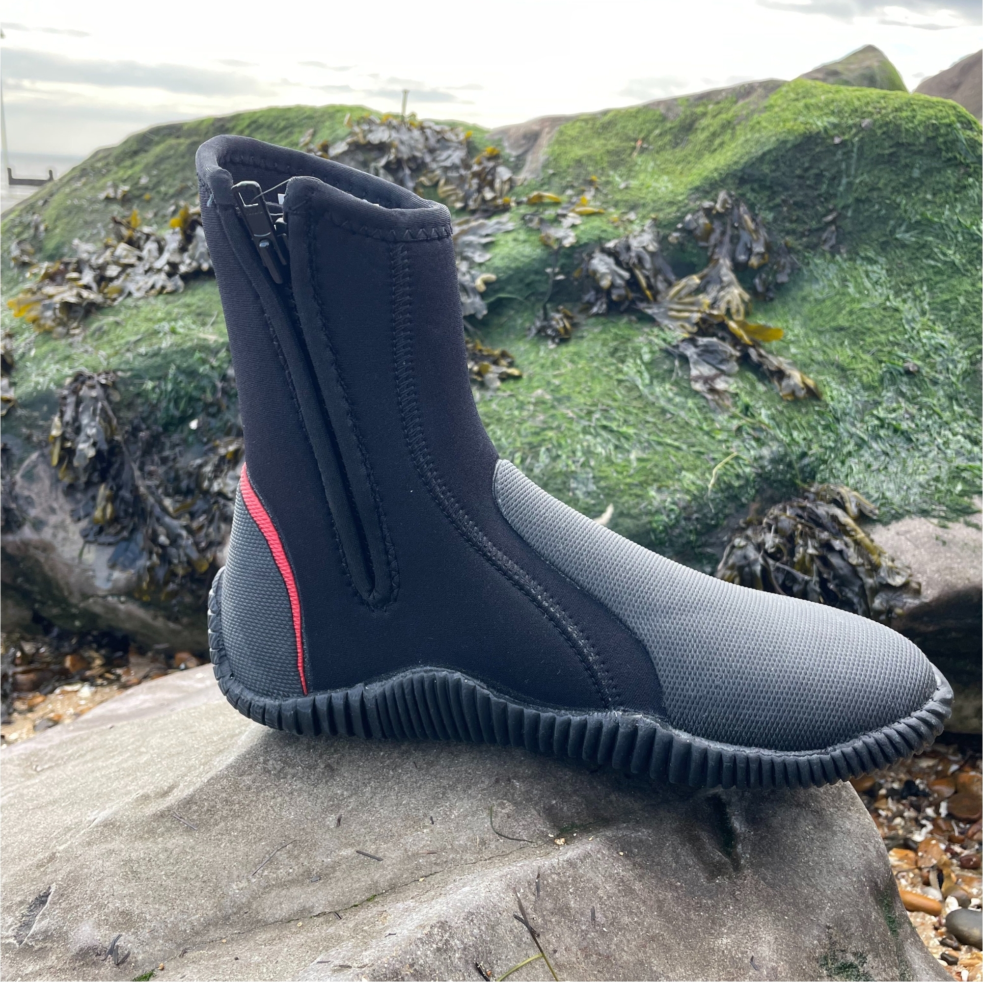 2025 Nava Performance 5mm Neoprene Zipped Boots NAVABT02 - Black